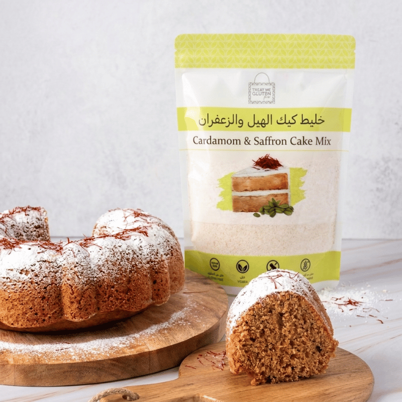 تريت مي جلوتين فري كيك الهيل والزعفران خالي من الجلوتين نباتي