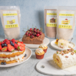 gluten free cake mixes bundle. vanilla cake mix chocolate cake mix cardamom and saffron cake mix