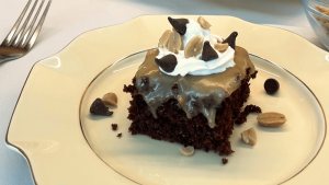 treat me gluten free chocolate peanut butter poke cake