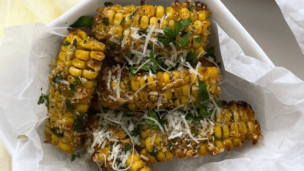 gluten free corn ribs with breadcrumbs herbs and cheese